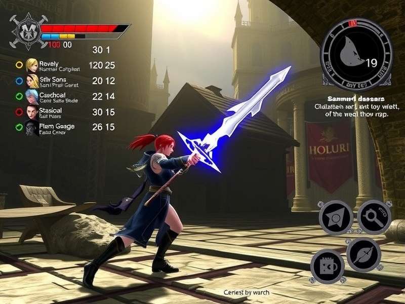 Story scene from Squall Hammer Crusader showing dramatic narrative moment