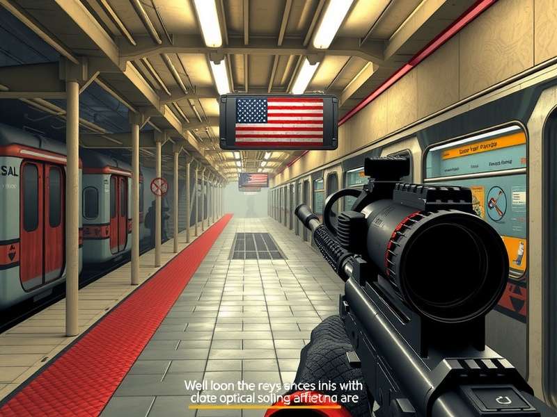 Subway Sniper Standoff environment showing detailed subway station