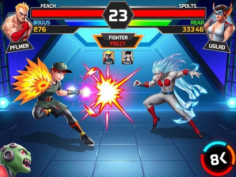 Fighter Frenzy character customization screen