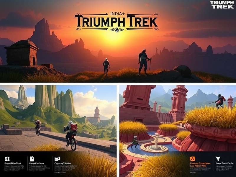 Triumph Trek character selection and customization interface