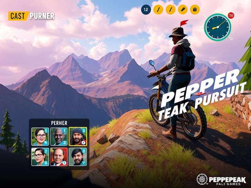 Pepper Peak Pursuit character selection screen showing diverse avatars
