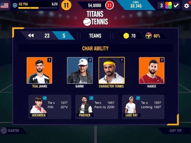 Titans Tennis Aces character ability showcase