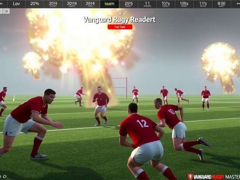 Vanguard Rugby Masters team management interface