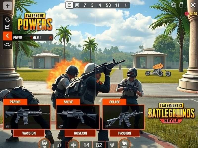 PUBG Power Pro gameplay screenshot showing intense battle