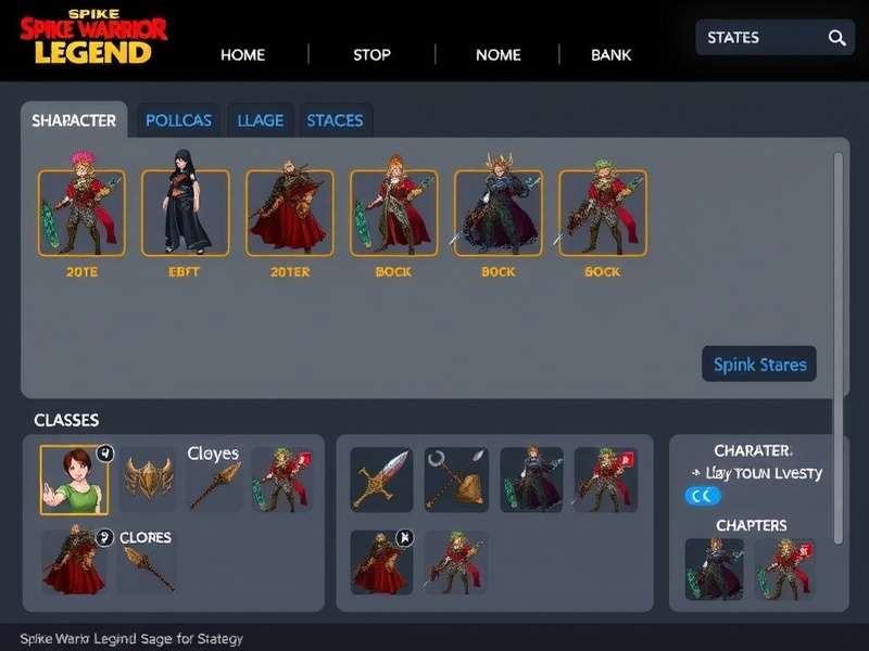 Spike Warrior Legend character classes showcase