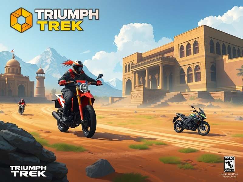 Triumph Trek gameplay showcasing Indian landscapes and characters