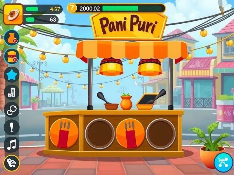 Pani Puri Paradise showing different Indian street locations