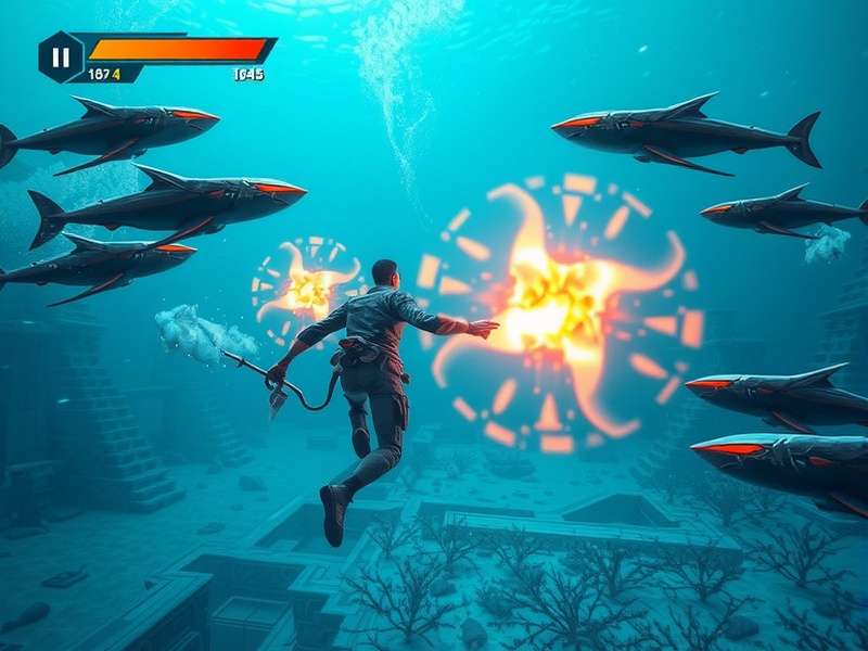 Ocean Dominator underwater gameplay scene