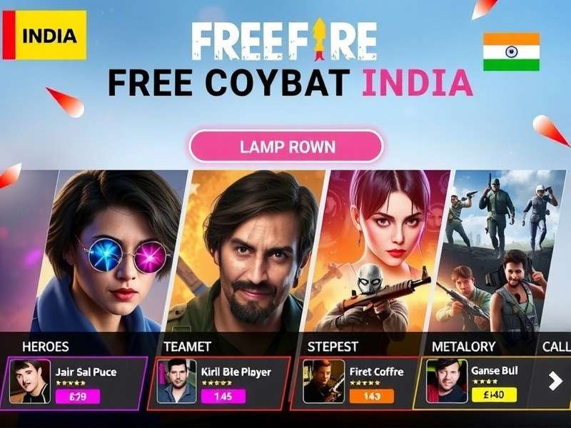 Free Fire Combat India gameplay showcasing battle royale action
