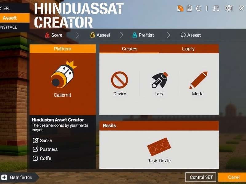 Hindustan Asset Creator Gameplay Interface