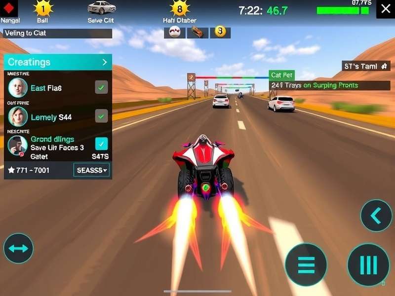 Sunfire Speedster gameplay screenshot showing racing action