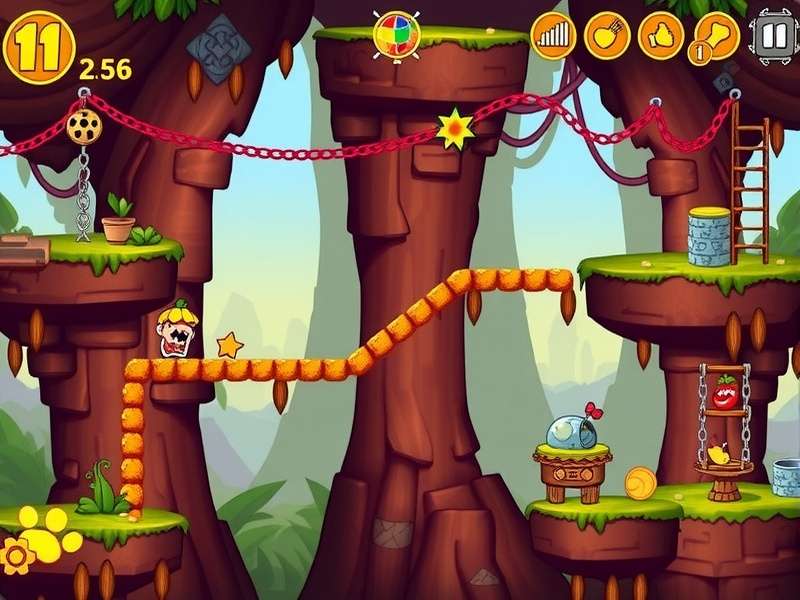 Spicy Rush Adventure strategy guide showing optimal path through a difficult level