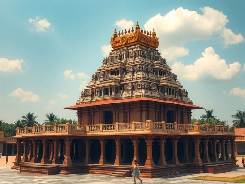 Historical depiction of Belur Temple Puzzle Genius