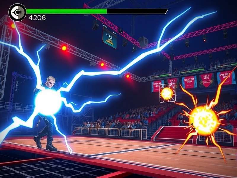 Rapid Bolt tournament stage with players and audience