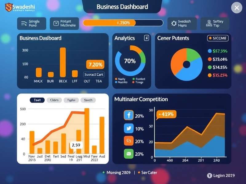 Swadeshi Business Mogul multiplayer competition interface