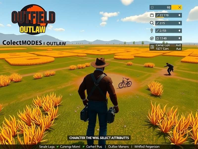 Outfield Outlaw different game modes selection screen