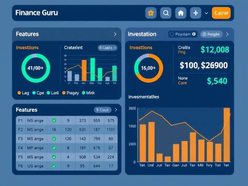 Finance Guru Sim gameplay screenshot showing investment dashboard
