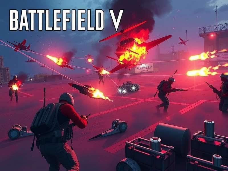 Battlefield V Breakthrough gameplay screenshot showing intense combat