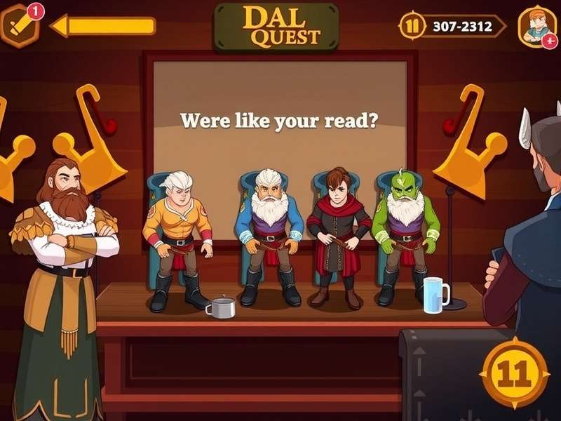 Dal Quest Hero character lineup showing main protagonists