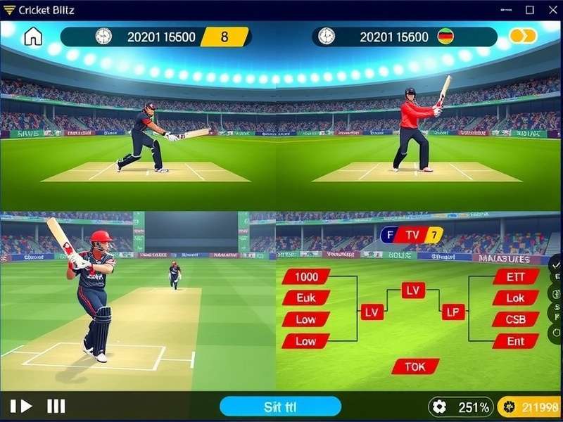 Cricket Blitz Dynamo tournament bracket showing competitive structure