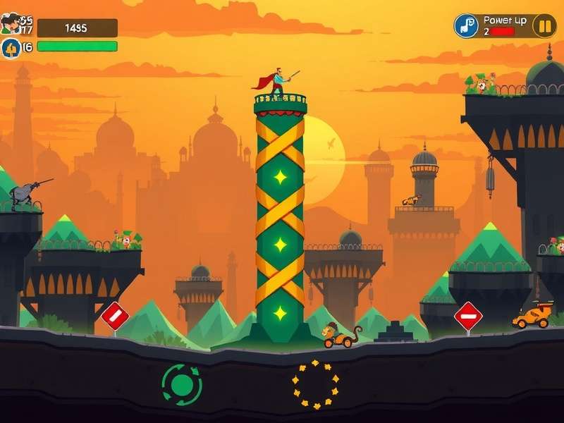 India Helix Rush Dominator strategy guide showing power-up locations
