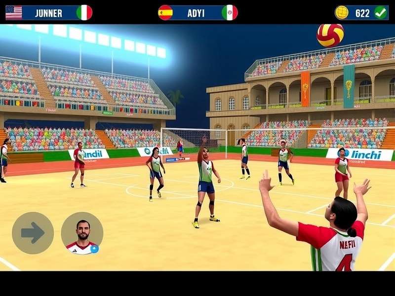Volley Glory India character customization and Indian stadium locations
