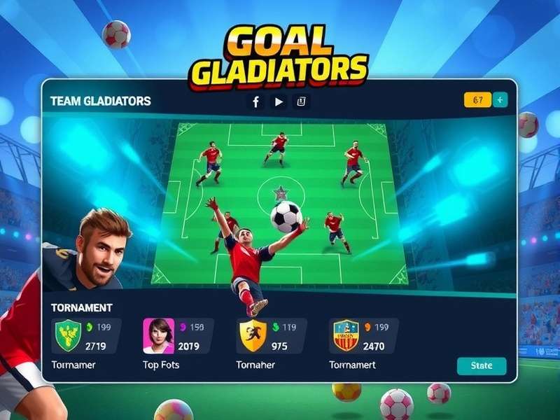 Goal Gladiators team management interface