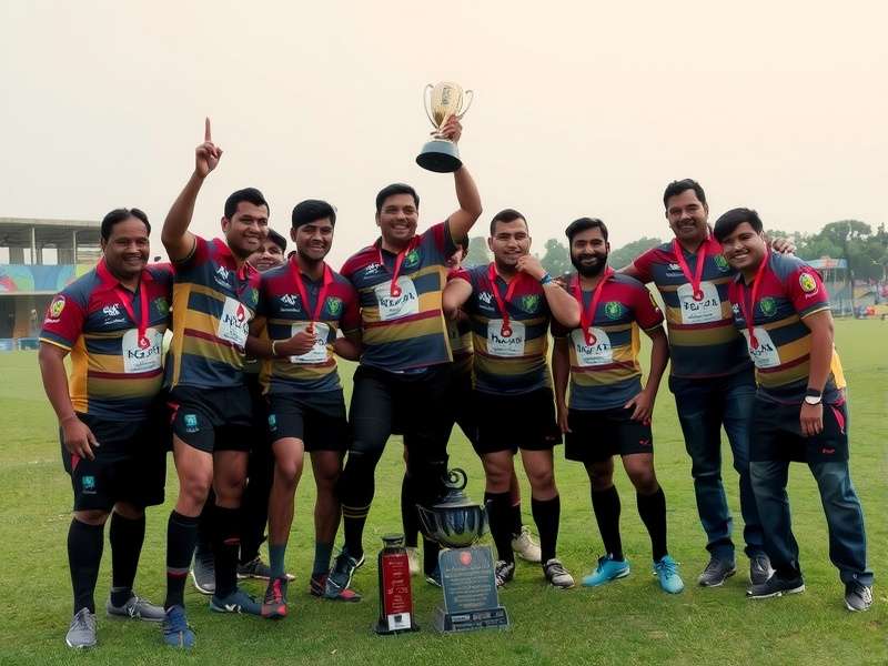 Historic moment of Chennai Rugby Elite first championship win