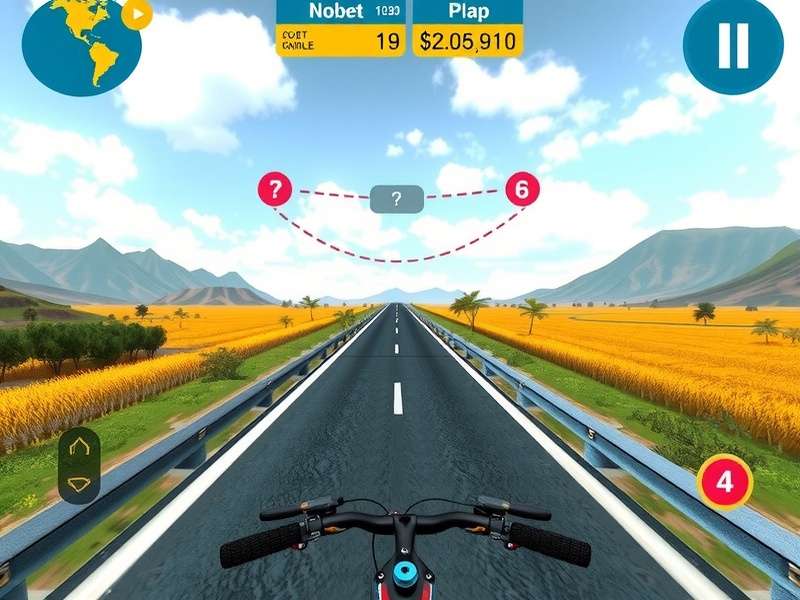 Namaste Cycling Adventure user interface and control options
