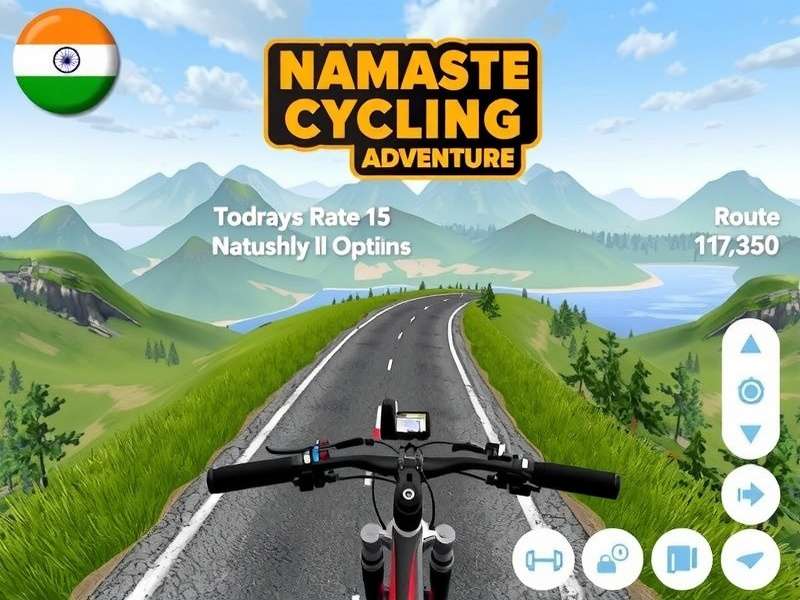 Namaste Cycling Adventure route map showing diverse Indian landscapes