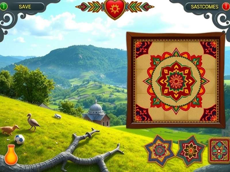 Assamese Allure Pursuit gameplay screenshot showing beautiful Assam landscapes