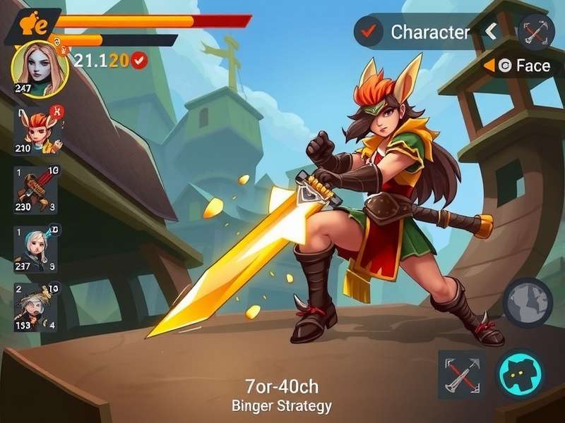 Ginger Warrior Fierce Frenzy gameplay screenshot showing character in action