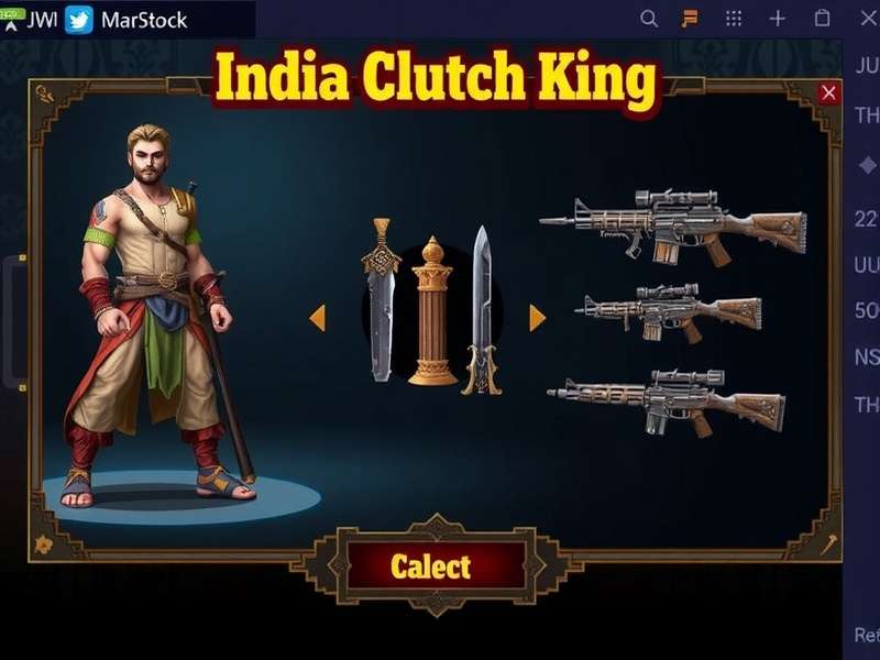 India Clutch King character selection screen