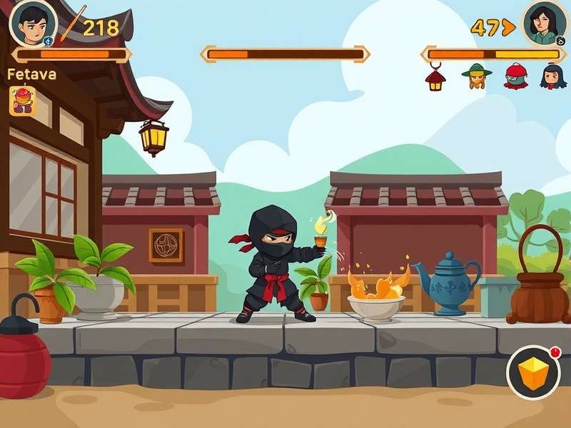 Development team working on Nutmeg Tea Ninja