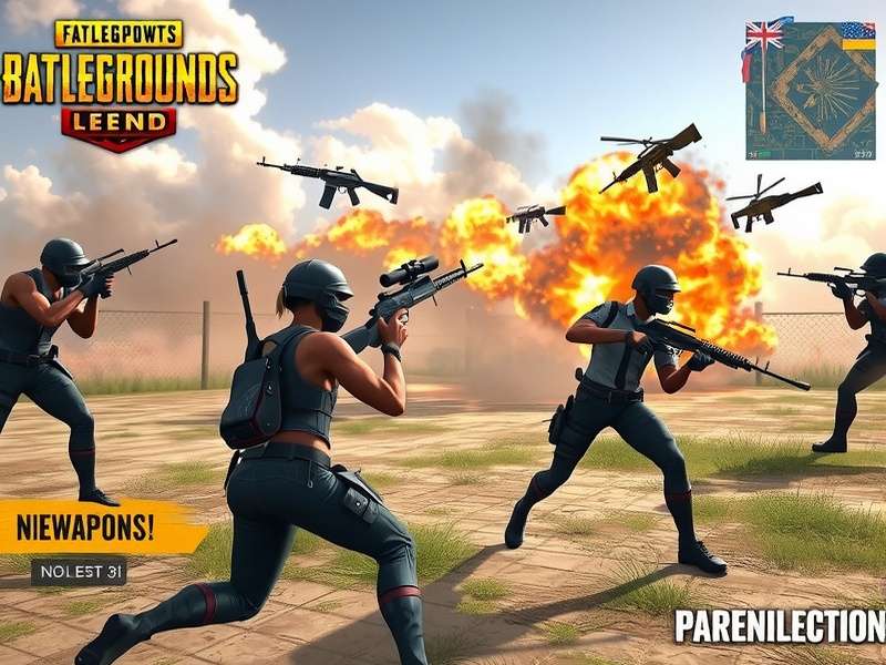 Collection of weapons available in PUBG Legend Fierce Fighter