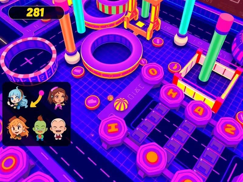 Anise Hyper Hustle advanced gameplay showing complex obstacle patterns