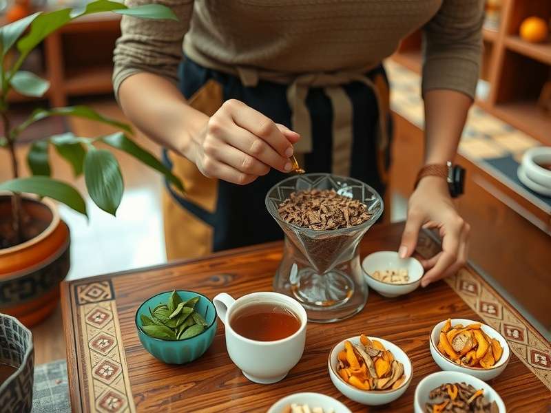 Brewing process in Aromatic Tea Crafter