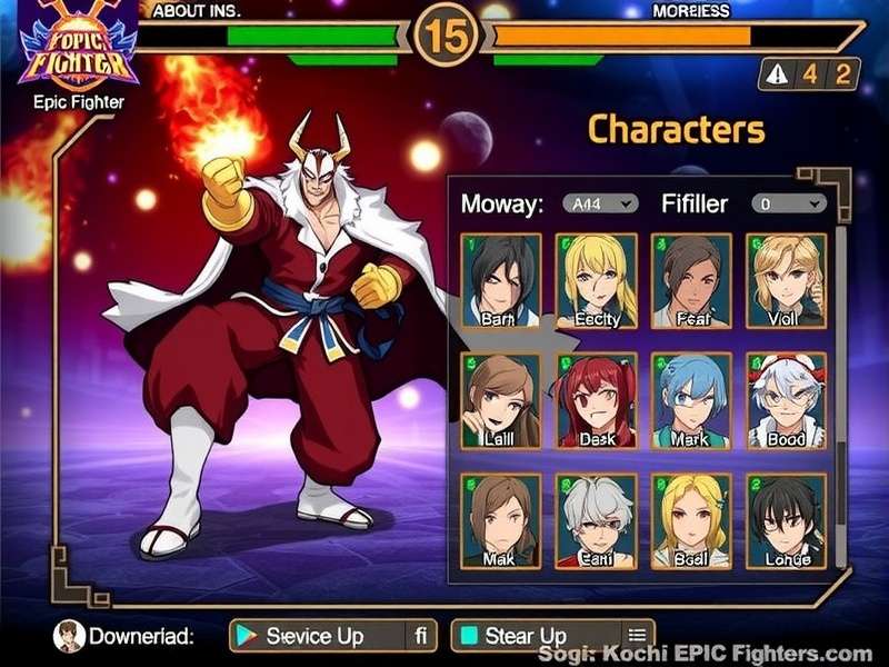 Kochi Epic Fighter Game Cover Art