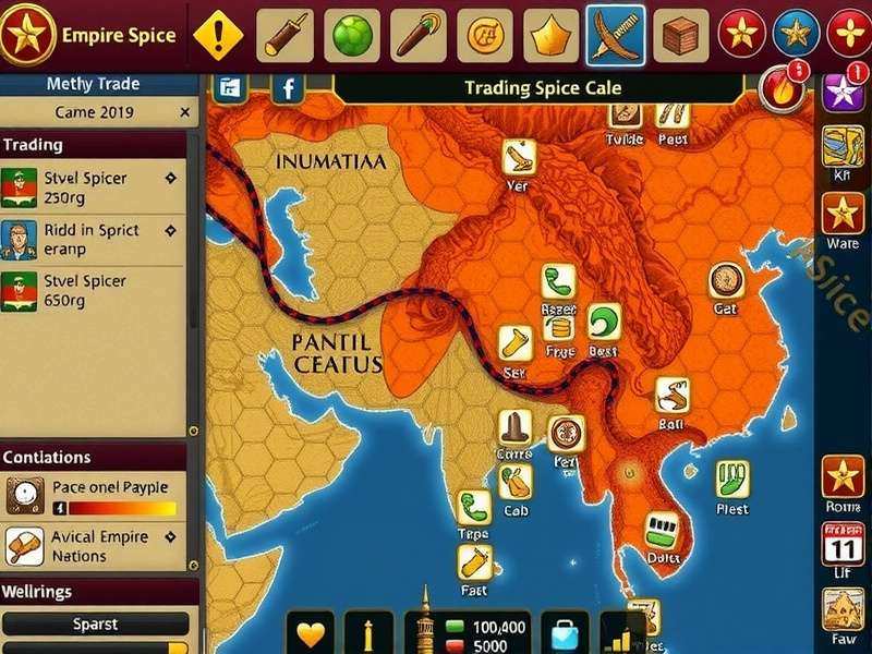 Spice Empire Legends empire management interface