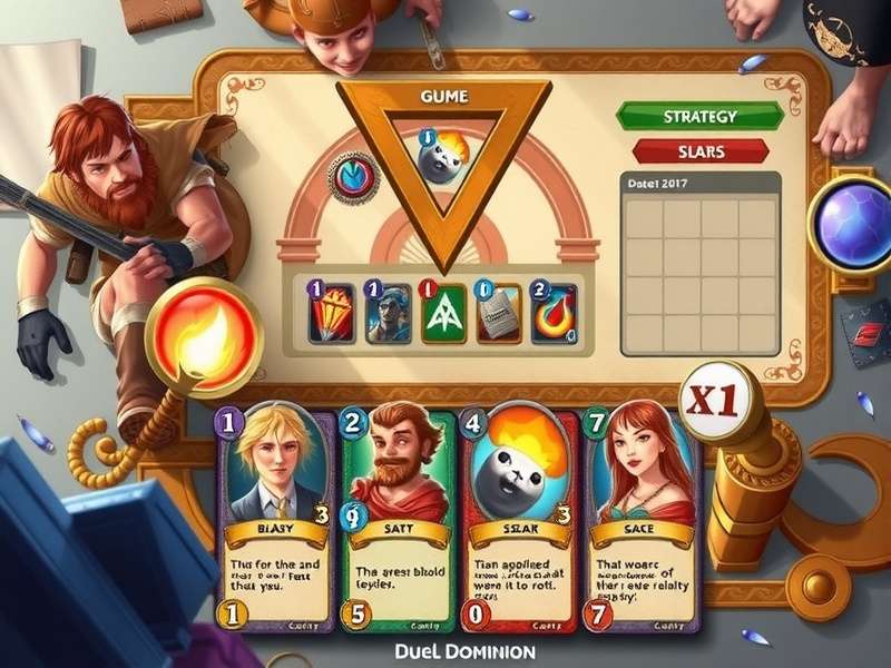 Duel Dominion card collection and components