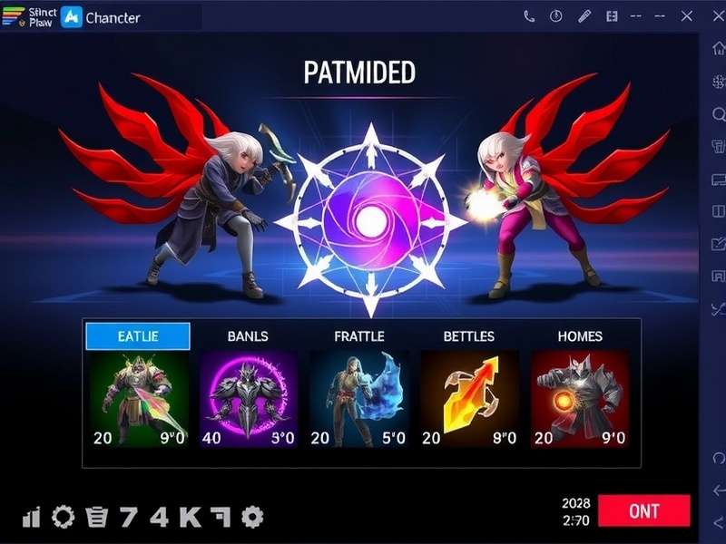 Mace War Champions gameplay screenshot showing character battles