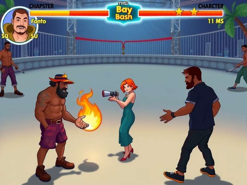 Bay Bash competitive tournament scene with professional players