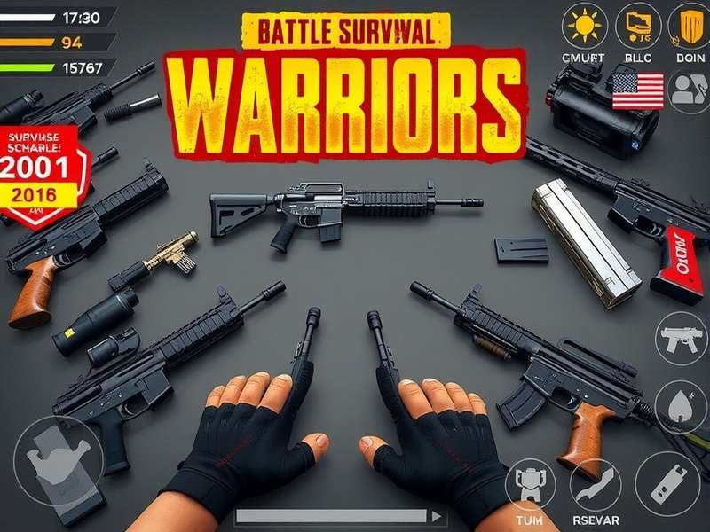 Collection of weapons available in PUBG Mobile Survival Warriors