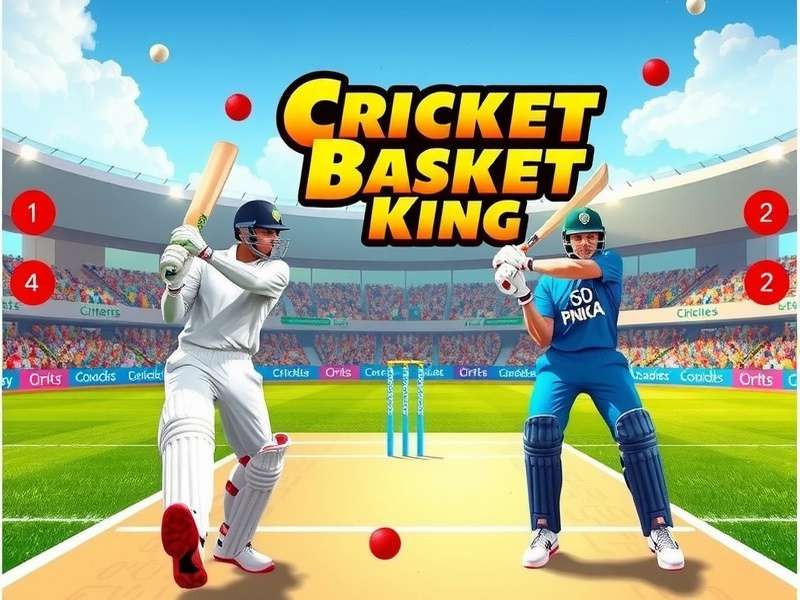 Cricket Basket King feature showcase displaying customization options
