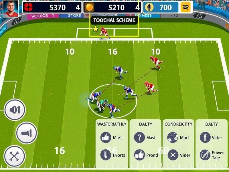 Power Tackle gameplay screenshot showing realistic football action