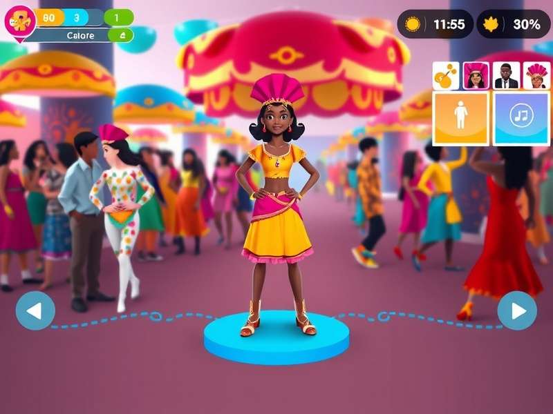Fiesta Jubilation Journey character customization interface