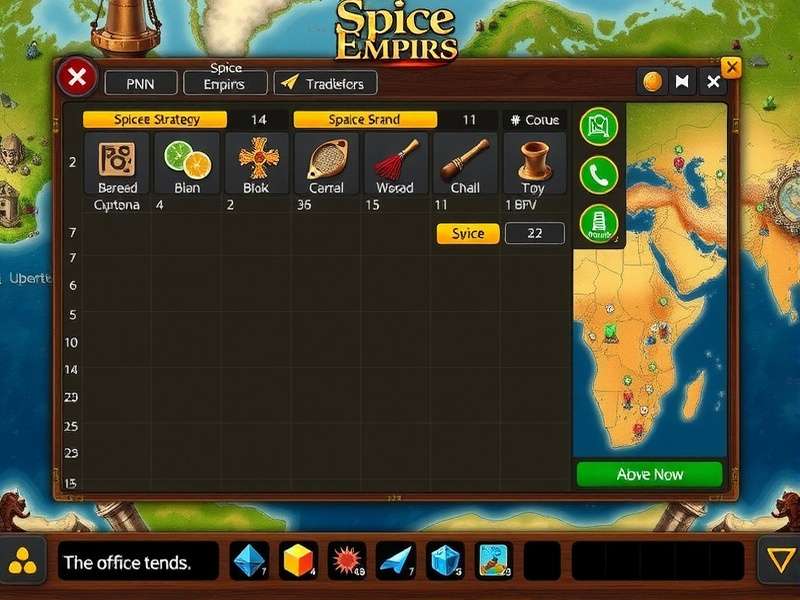 Spice Empire Legends advanced strategy interface