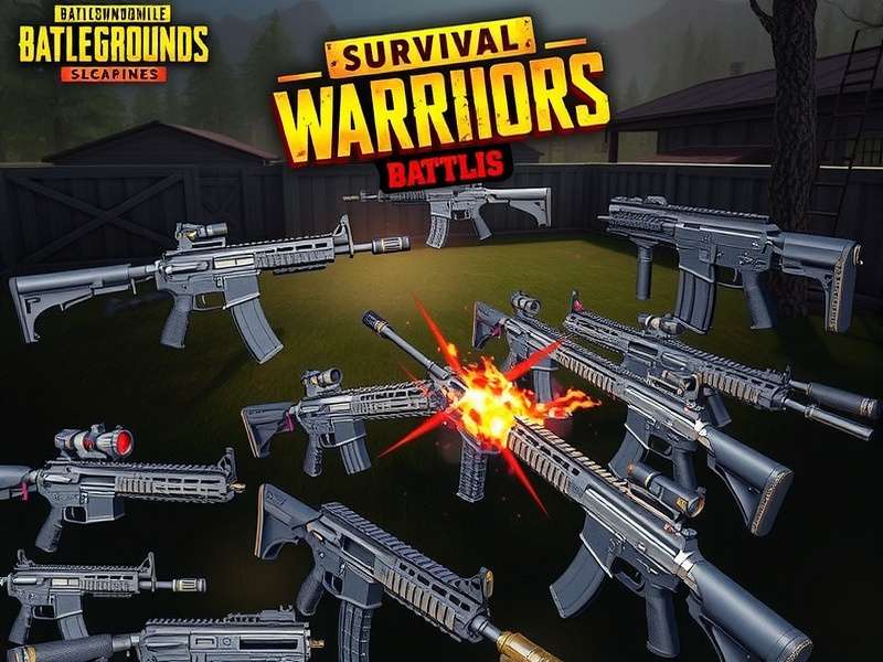 PUBG Mobile Survival Warriors gameplay screenshot showing intense battle action
