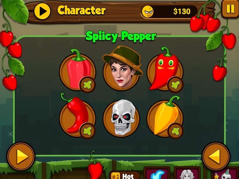 Spicy Pepper Adventure character selection screen