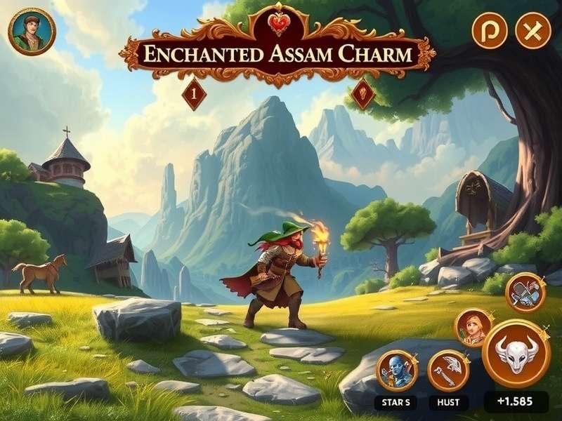 Enchanted Assam Charm gameplay showing mystical Assam landscapes
